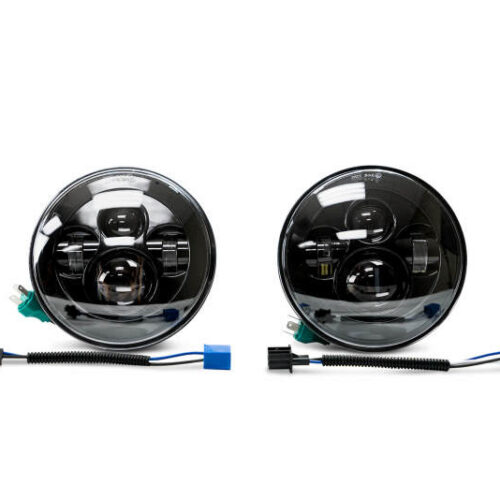 DV8 Offroad HL7JK-01 07-18 Jeep Wrangler JK LED Projector Headlights - Image 3