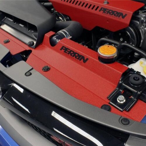 PERRIN 08-14 Subaru WRX & STI / 08-11 Impreza Radiator Shroud - Red - Image 4