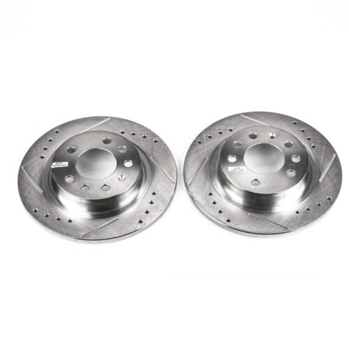 Power Stop 06-09 Pontiac Solstice Rear Evolution Drilled & Slotted Rotors - Pair - Image 6