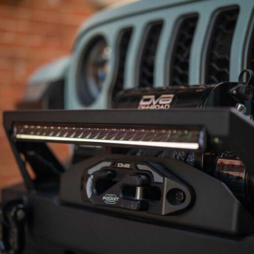 DV8 Offroad BE20SW105W-H 20in Halo Elite Single Row Light Bar with Accent Light - White/Amber - Image 4