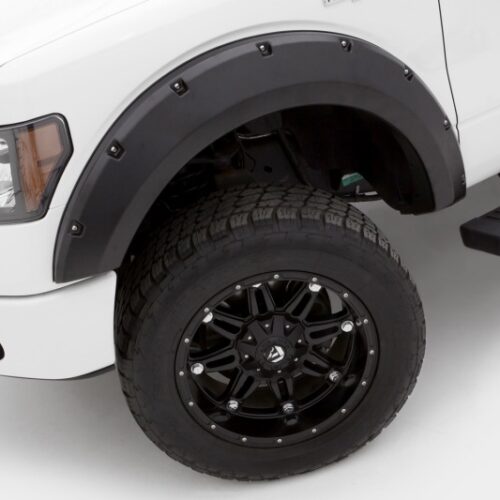 Lund RX312T 09-14 Ford F-150 (Ex Raptor) RX-Rivet Style Textured Elite Series Fender Flares - Black (4 Pc.) - Image 3