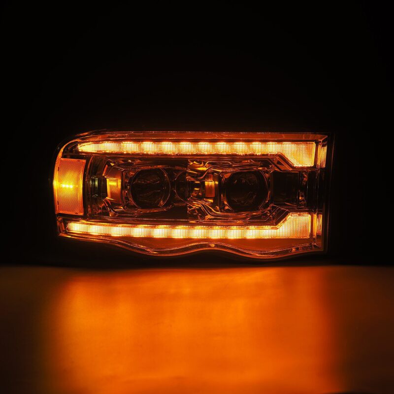 AlphaRex 02-05 Dodge Ram 1500 LUXX LED Proj Headlights Plank Style Chrome w/Activ Light/Seq Signal - Image 5