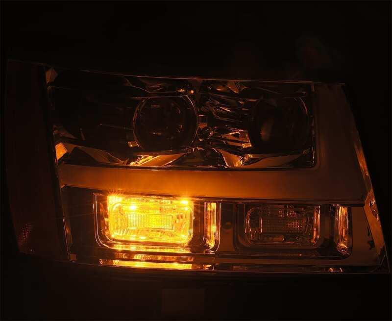 AlphaRex 07-14 Chevrole Tahoe PRO-Series LED Headlights Plank Style Blk w/Activ Light/Seq Signal/DRL - Image 2