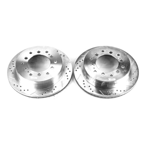 Power Stop 03-09 Lexus GX470 Rear Evolution Drilled & Slotted Rotors - Pair - Image 3