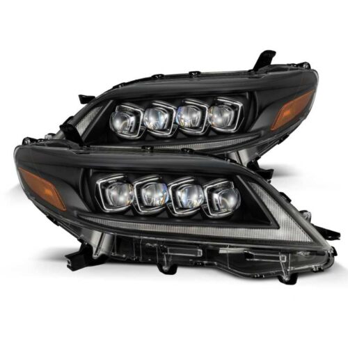 Alternative view of AlphaRex 2011+ Toyota Sienna NOVA LED Proj Headlights Plank Style Black w/Activ Light/Seq Signal/DRL