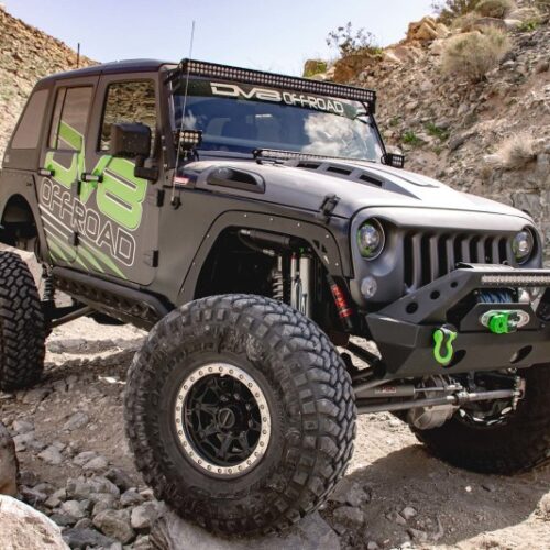DV8 Offroad HDMB07-02 07-18 Jeep Wrangler JK Metal Heat Dispersion Hood - Primer Black - Image 3