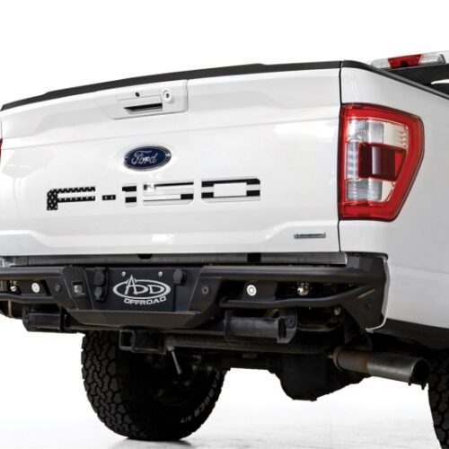 Alternative view of Addictive Desert Designs 21-23 Ford F-150 PRO Bolt-On Rear Bumper w/ Back-up Sensor Cutouts