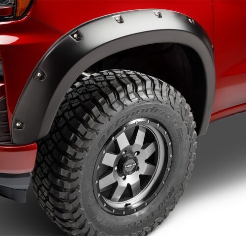 Bushwacker 40927-02 19-21 Chevrolet Silverado 1500 Pocket Style Flares 4pc - Black - Image 9