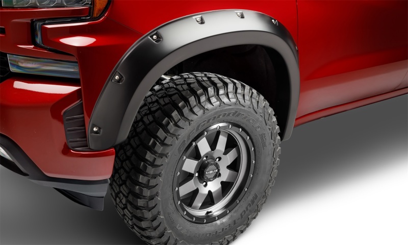 Bushwacker 40927-02 19-21 Chevrolet Silverado 1500 Pocket Style Flares 4pc - Black - Image 9