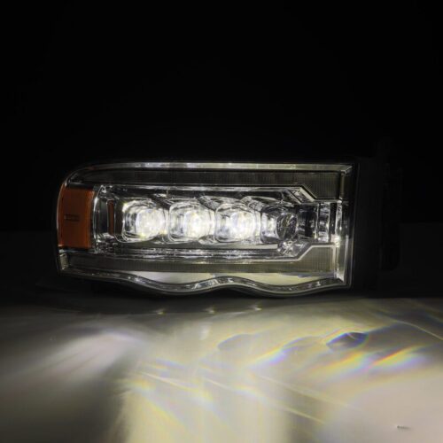 AlphaRex 880565 02-05 Dodge Ram 1500 NOVA LED Proj Headlights Plank Style Chrome w/Activ Light/Seq Signal - Image 3