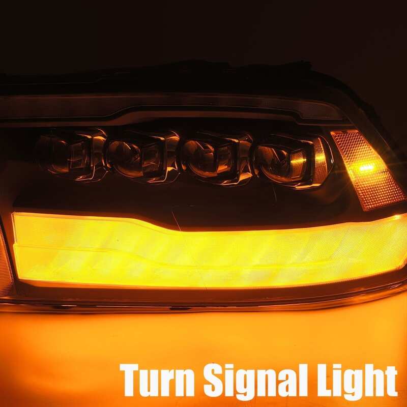 AlphaRex 880541 09-18 Dodge Ram 1500HD NOVA LED Projector Headlights Plank Style Design Alpha Black w/DRL - Image 6