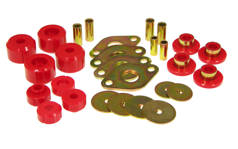 Prothane 18-103 95-00 Toyota P/U 2/4wd Body Mount Kit - Red