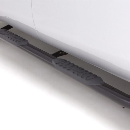 Lund 23876499 09-17 Dodge Ram 1500 Quad Cab 5in. Oval Curved Steel Nerf Bars - Black - Image 4