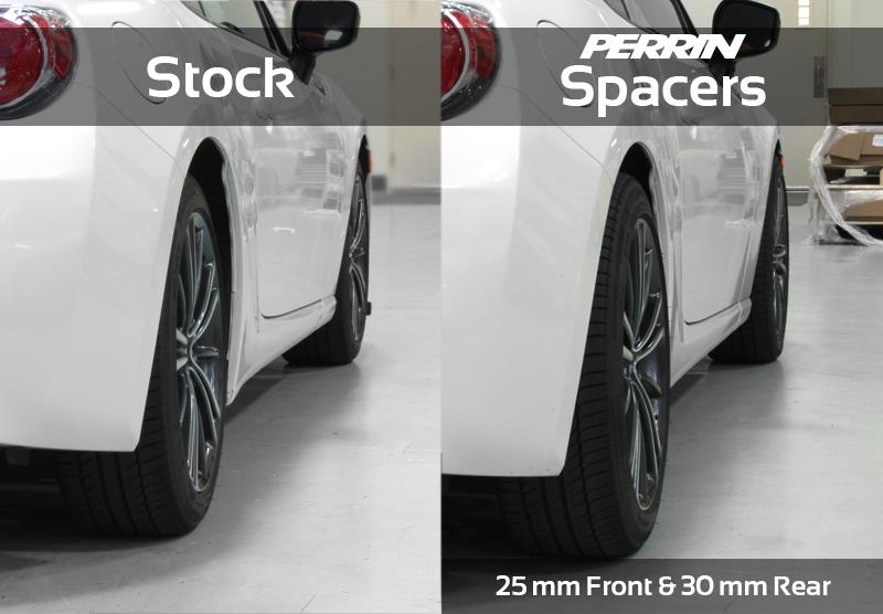 PERRIN 02-14 Subaru WRX / 2004 STI / 13-25 BRZ & Toyota GR86 25mm Wheel Spacers 5x100 56mm CB - Pair - Image 9
