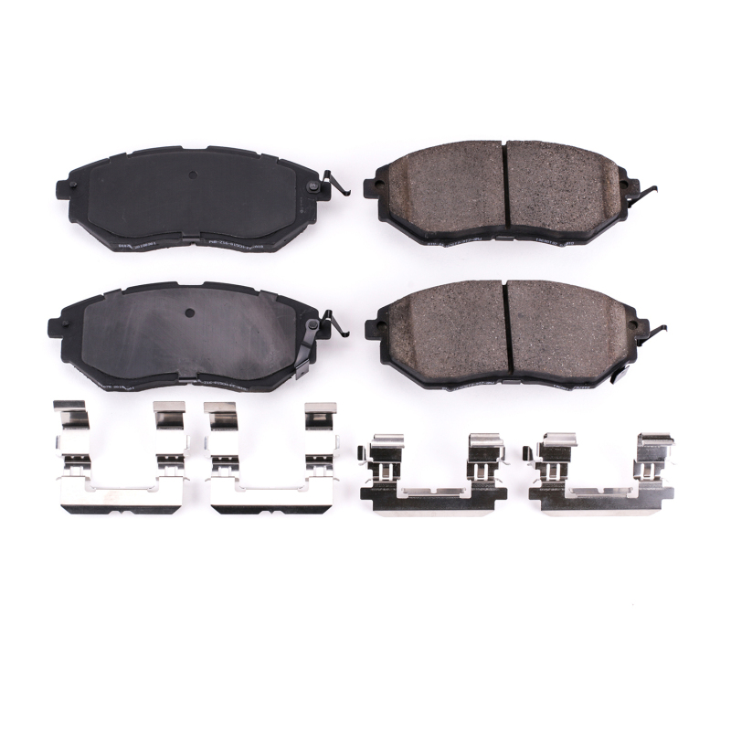 Power Stop 06-07 Subaru B9 Tribeca Front Z17 Evolution Ceramic Brake Pads w/Hardware - Image 2