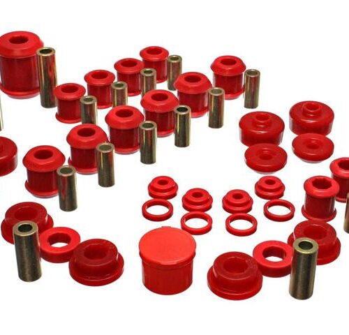 Energy Suspension 5.18107R 95-99 Mitsubishi Eclipse FWD/AWD Red Hyper-flex Master Bushing Set - Image 3