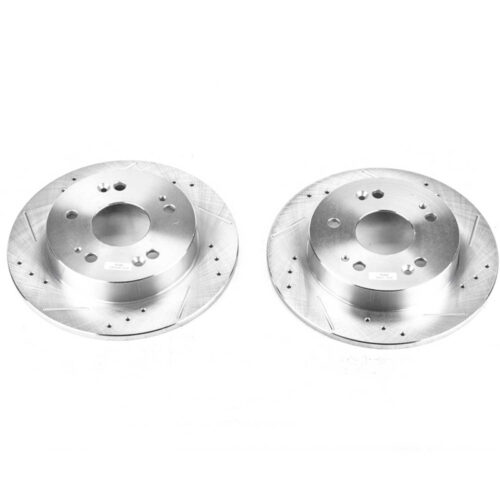 Power Stop 13-15 Acura ILX Rear Evolution Drilled & Slotted Rotors - Pair - Image 6