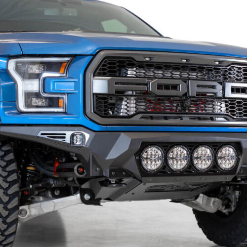 Addictive Desert Designs F110014110103 17-20 Ford F-150 Raptor Bomber Front Bumper w/ 4 Rigid 360 6in Round Mounts - Image 8