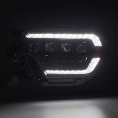 AlphaRex 12-15 Toyota Tacoma NOVA LED Proj Headlights Plank Alpha Blk w/Activ Light/Seq Signal/DRL - Image 5