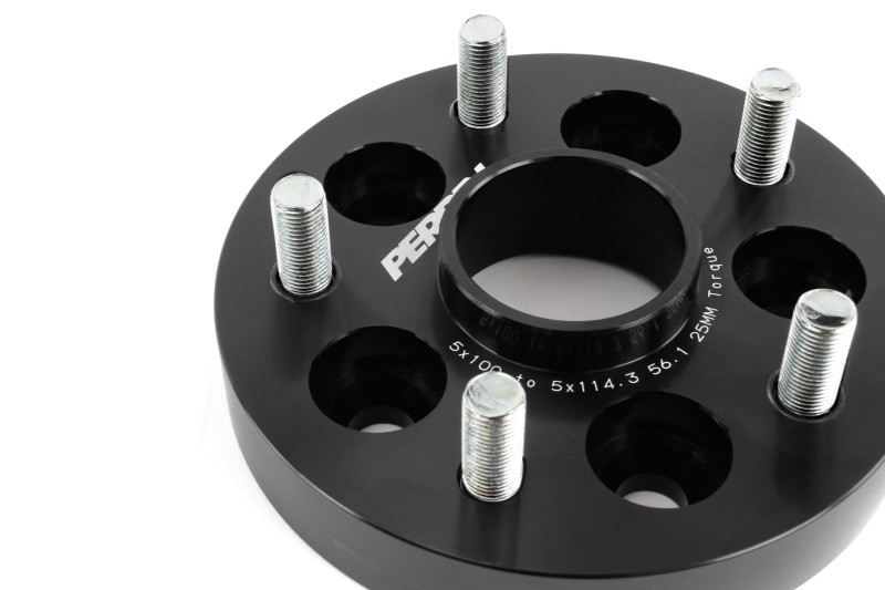 PERRIN Subaru/Toyota/Scion 25mm Wheel Adapter (Bolt-On Type) 5x100 to 5x114.3 w/56mm Hub - Pair - Image 7