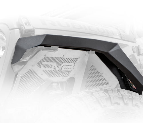 DV8 Offroad FDJL-01 2018+ Jeep Wrangler JL Armor Fenders w/ LED Turn Signal Lights