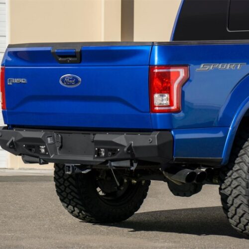 Addictive Desert Designs 15-18 Ford F-150 Stealth Fighter Rear Bumper w/ Backup Sensor Cutout
