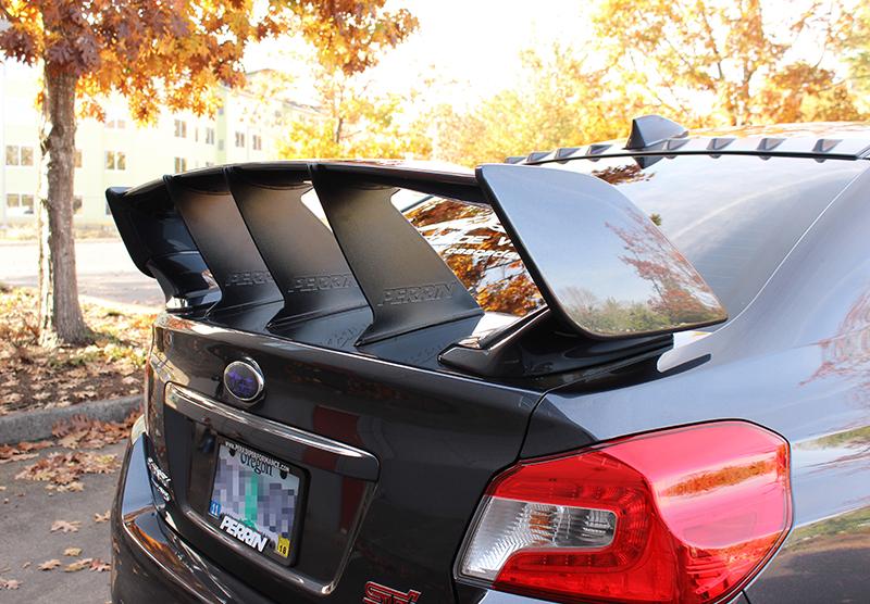 PERRIN 15-21 Subaru STI Wing Stabilizer - Black - Image 8