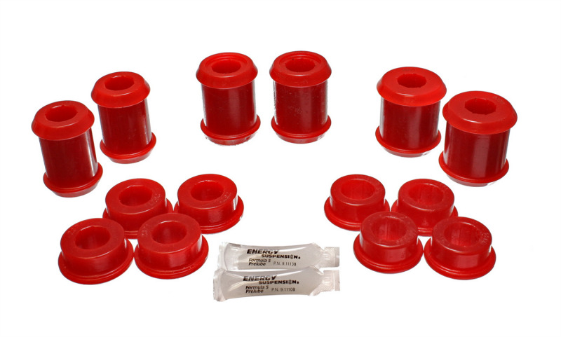 Energy Suspension 3.3177R 04-09 Cadillac XLR/XLR-V / 97-12 Corvette Red Rear End C/A Bushing Set - Image 3