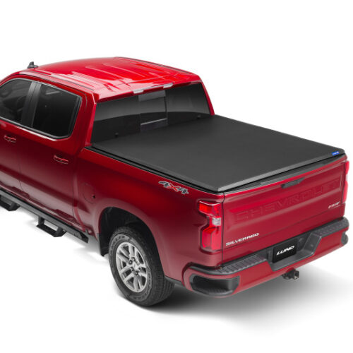Lund 95080 04-12 Chevy Colorado (5ft. Bed) Genesis Tri-Fold Tonneau Cover - Black - Image 6