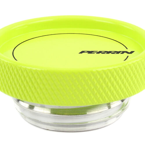 PERRIN 02-26 Subaru Impreza/WRX/STI & 13-26 Crosstrek/BRZ/FR-S/GR86/GR86 Oil Fill Cap - Neon Yellow - Image 2