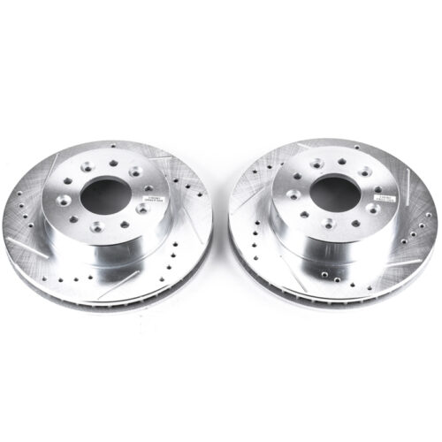 Power Stop 63-82 Chevrolet Corvette Front Evolution Drilled & Slotted Rotors - Pair - Image 6