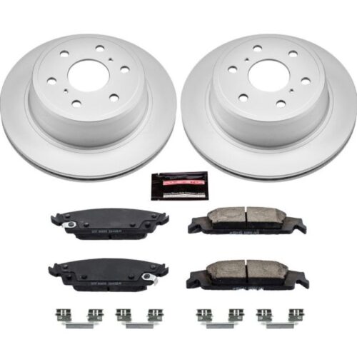 Power Stop 15-19 Cadillac Escalade Rear Z17 Evolution Geomet Coated Brake Kit