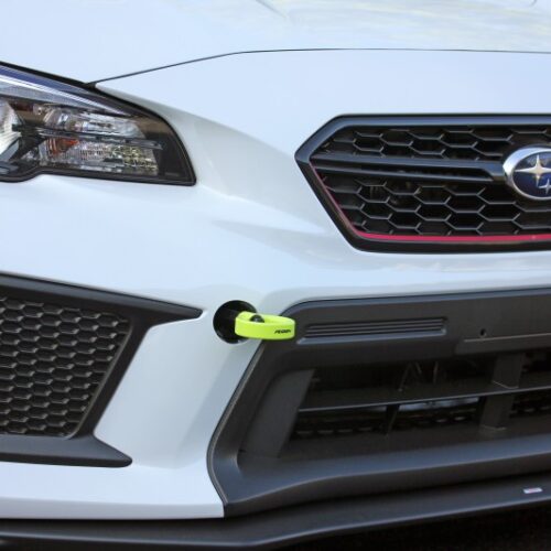 PERRIN 18-21 Subaru WRX & STI / 13-25 BRZ / 17-20 Toyota 86 Tow Hook Kit (Front) - Neon Yellow - Image 8