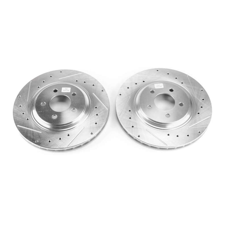 Power Stop 94-01 Ford Mustang Front Evolution Drilled & Slotted Rotors - Pair - Image 3