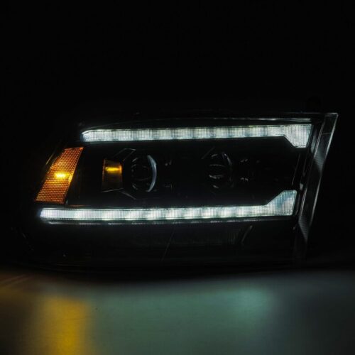 AlphaRex 09-18 RAM 1500 PRO-Series Proj Headlights Alpha-Black w/Sequential Signal & Top/Middle DRL - Image 3