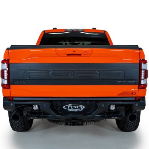 Alternative view of Addictive Desert Designs 2021+ Ford Raptor Bomber Rear Bumper