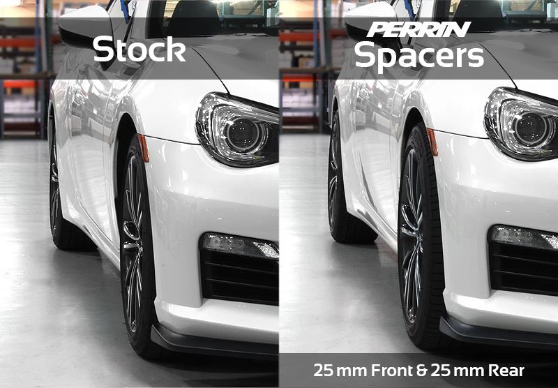 PERRIN 02-14 Subaru WRX / 2004 STI / 13-25 BRZ & Toyota GR86 25mm Wheel Spacers 5x100 56mm CB - Pair - Image 6