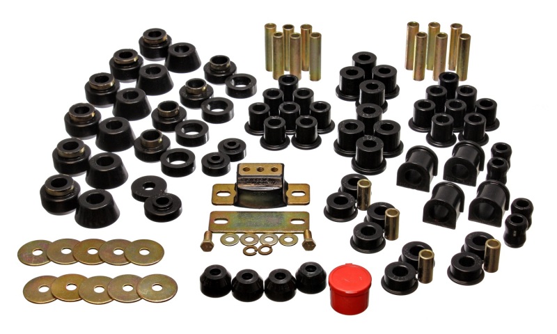 Energy Suspension 2.18101G 87-95 Jeep Wrangler YJ Black Hyper-Flex Master Bushing Set - Image 6