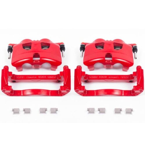 Power Stop 12-19 Ford F-150 Front Red Calipers w/Brackets - Pair