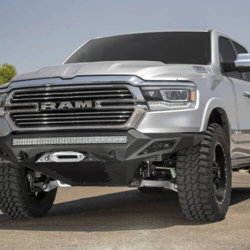 Alternative view of Addictive Desert Designs 19 Ram 1500 Stealth Fighter Front Bumper w/ Winch Mount & Sensor Cut Outs