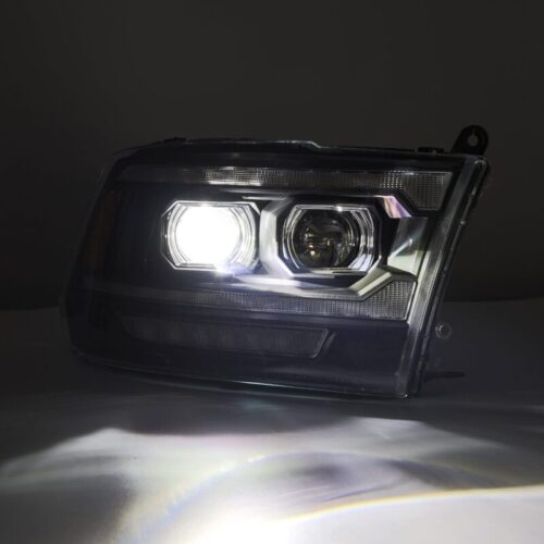 AlphaRex 880560 09-18 Ram 2500 LUXX LED Proj Headlight Plank Style Alpha Blk w/Activ Light/Seq Signal/DRL - Image 4