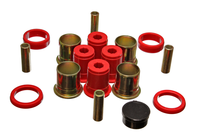Energy Suspension 3.3169R Control Arm Bushing Uppers Only - Red - Image 4