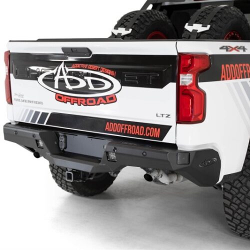 Alternative view of Addictive Desert Designs R447711280103 2019-2020 Chevrolet Silverado 1500 Stealth Rear Bumper
