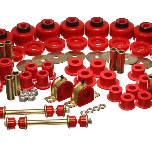 Energy Suspension 01-06 Chevy Silverado 4WD Red Hyper-flex Master Bushing Set