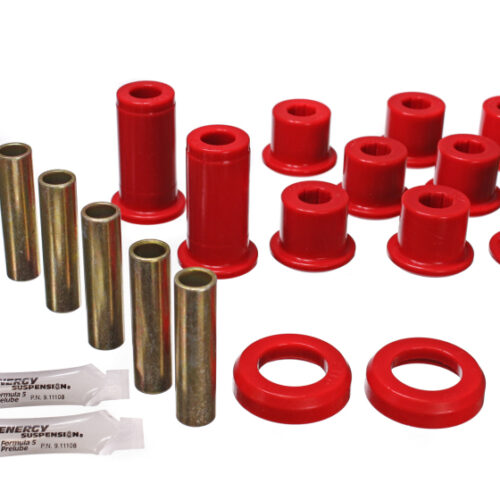 Energy Suspension 82-04 GM S-10/S-15 Pickup 2WD / 82-04 S-10 Blazer Red Rear Leaf Spring Bushing Set - Image 4