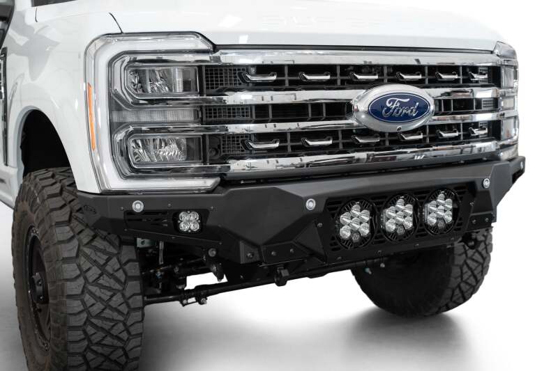 Addictive Desert Designs F810014100103 2023+ Ford F-250/F-350 Bomber Front Bumper (w/ 3 Baja Designs LP6 Mounts) - Image 8
