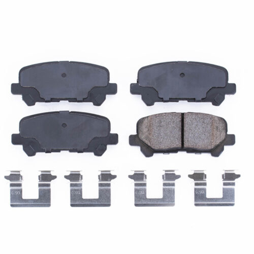 Power Stop 07-13 Acura MDX Rear Z17 Evolution Ceramic Brake Pads w/Hardware - Image 2