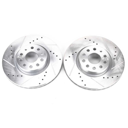 Power Stop 06-13 Audi A3 Front Evolution Drilled & Slotted Rotors - Pair - Image 3