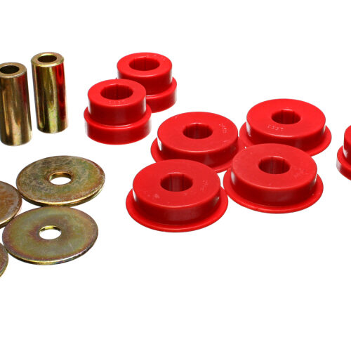 Energy Suspension 5.1108R 03-05 Mitsubishi Lancer EVO 8 Red Rear Differential / Mustache Bar Bushing Set - Image 5