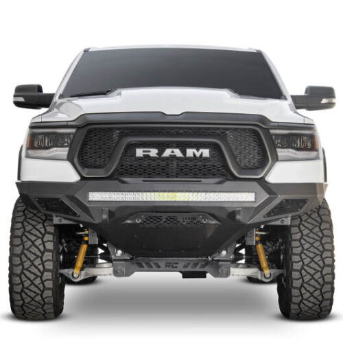 Addictive Desert Designs F611402770103 2019 Ram Rebel 1500 Stealth Fighter Fr Bumper w/Parking Sensor Cutouts - Image 10